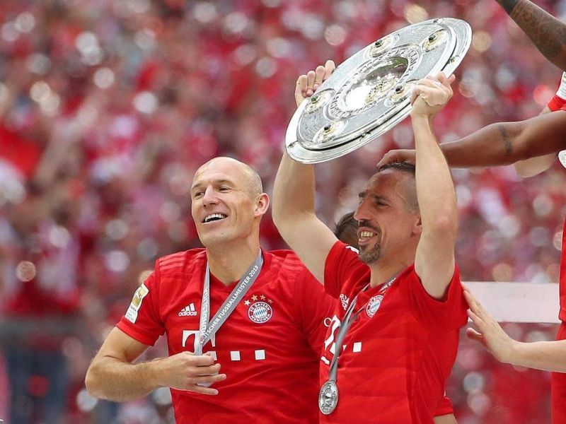 Robben and Ribery enjoy their final Bundesliga triumphs