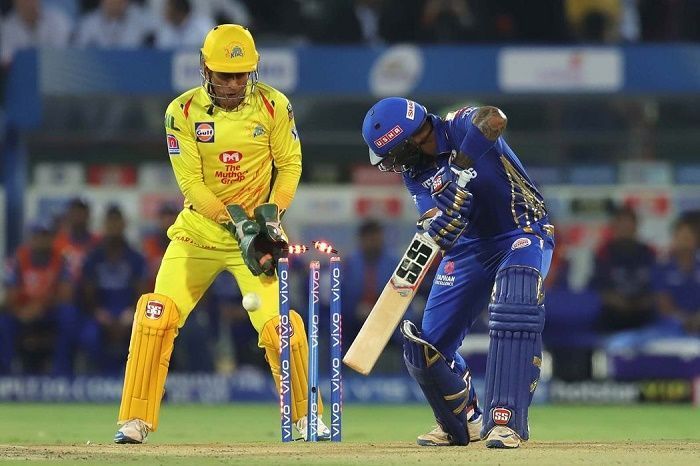 MSD is still lightning quick behind the stumps (Image Courtesy: BCCI/IPLT20.COM)