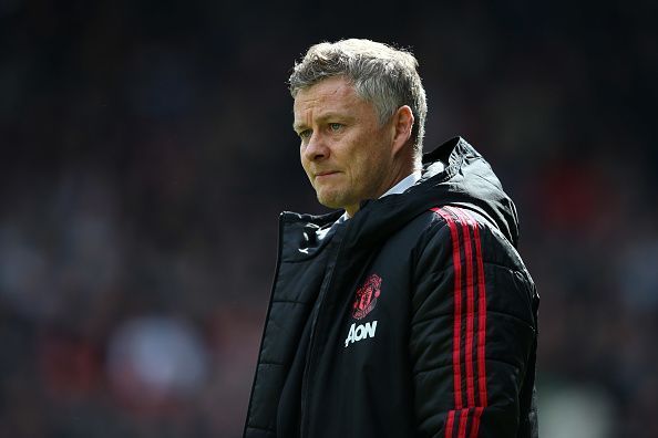 Ole watches the game from the sidelines as United misses out on a win.