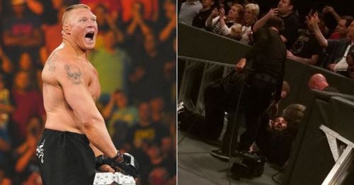 Brock Lesnar's carelessness took out a WWE cameraman