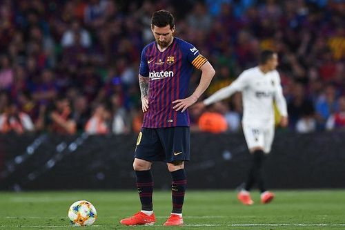 Barcelona lost to Valencia in the Copa del Rey Final