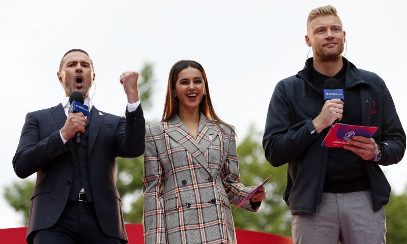 Paddy McGuinness, Shibani Dandekar, Andrew Flintoff