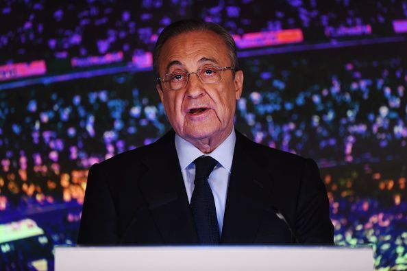 Real Madrid president Florentino Perez