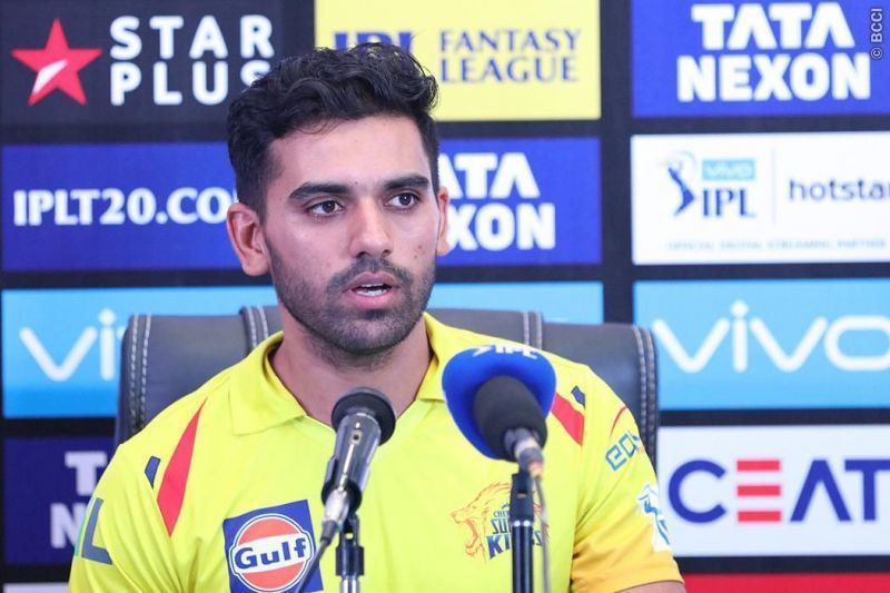 Deepak Chahar was the lead bowler for Chennai Super Kings (Image Courtesy - BCCI/IPLT20.com)