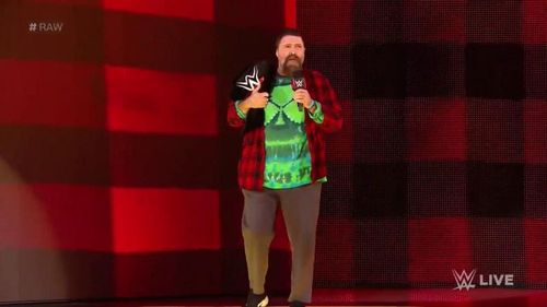 Mick Foley with the 24/7 title