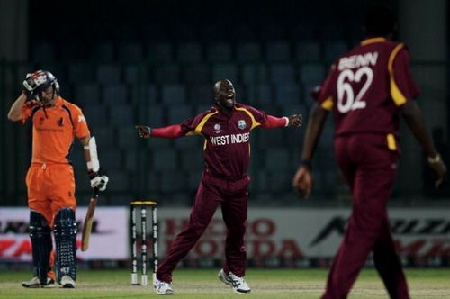 Kemar Roachâs blistering speed left the Dutch shell shocked.