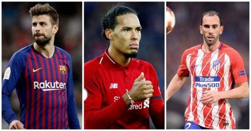 Gerard Pique, Virgil van Dijk and Diego Godin