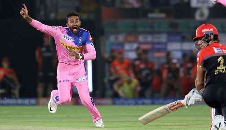 Shreyas gopal took a hat-trick against RCB