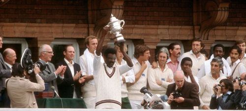 Clive Lloyd lifts the Prudential World Cup 1979