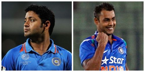 Piyush Chawla (left) and Stuart Binny (right)