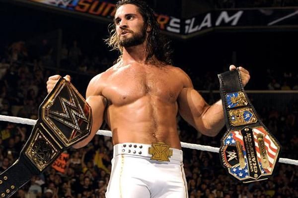 Seth Rollins as WWE and United States champion