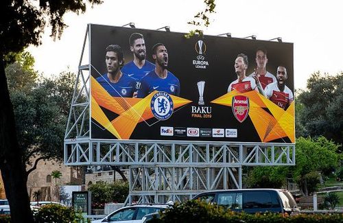 The teams from London collide at the Olympic stadium, Baku.