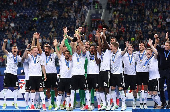 Germany after winning the 2017 FIFA Confederations Cup.