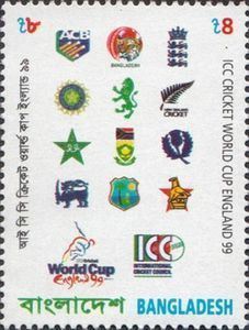 Stamp of Bangladesh on 1999 Cricket world cup