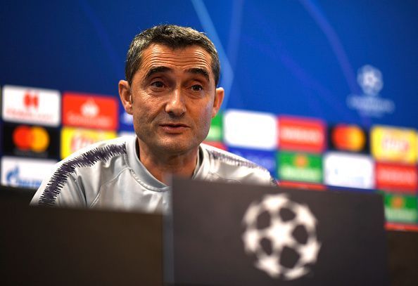 FC Barcelona manager Ernesto Valverde