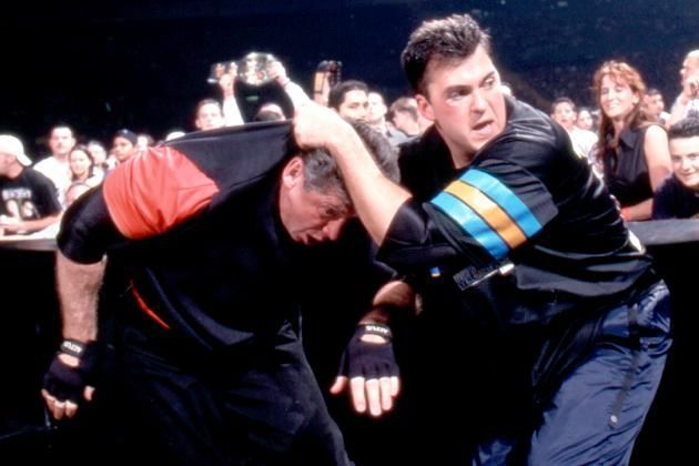 Vince faced Shane McMahon at WrestleMania X-Seven in 2001 but came up short against his son.