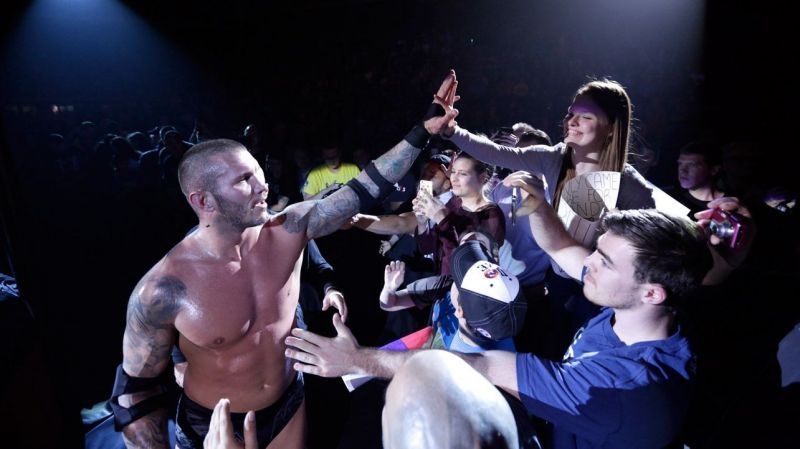 The Viper had to deal with a fan during a live event in 2013.