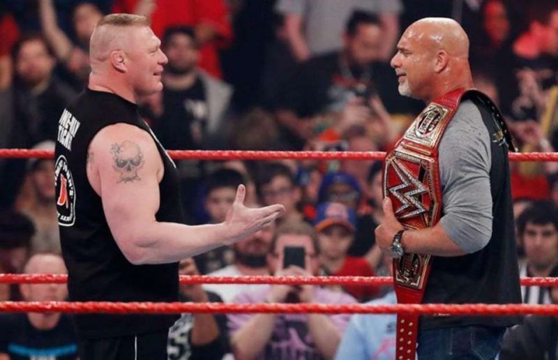 Brock Lesnar and Goldberg