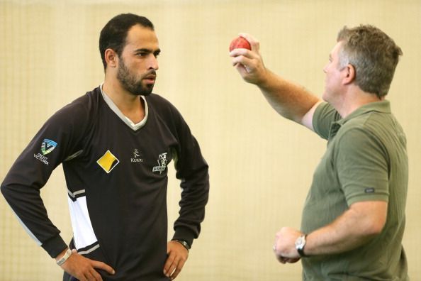 MacGill with Fawad Ahmed