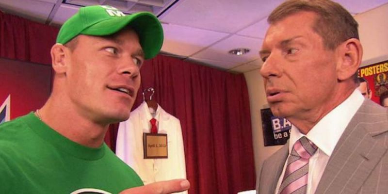 Vince McMahon with John Cena