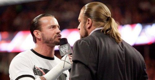 CM Punk and Triple H had heat behind the scenes