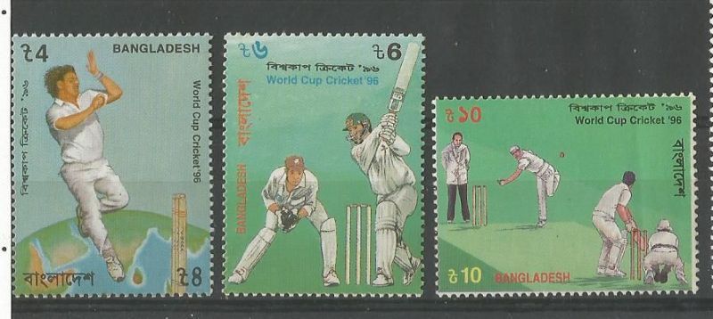Stamps ofBangladesh on 1996 World cup.
