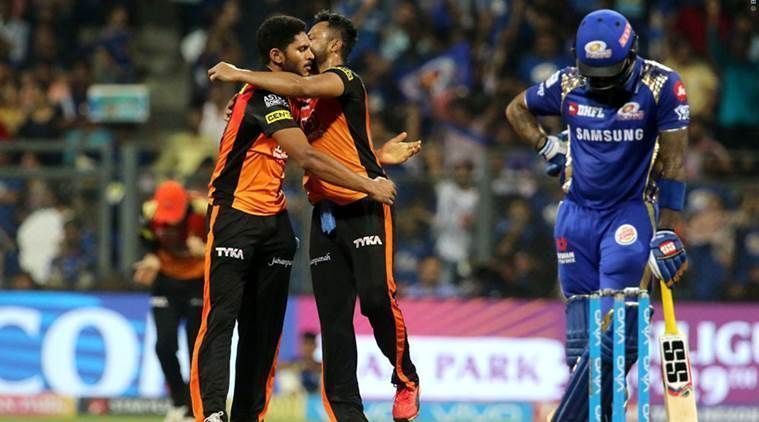 Mumbai Indians and Sunrisers Hyderabad played the second tied match of IPL 2019 (Image credits - BCCI/ IPLT20)