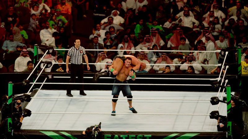 John Cena faced Triple H at the Greatest Royal Rumble last April.
