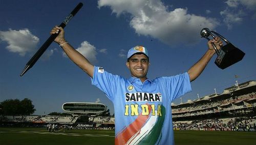 Sourav Ganguly wasn't fortunate enough to get his hands on the trophy