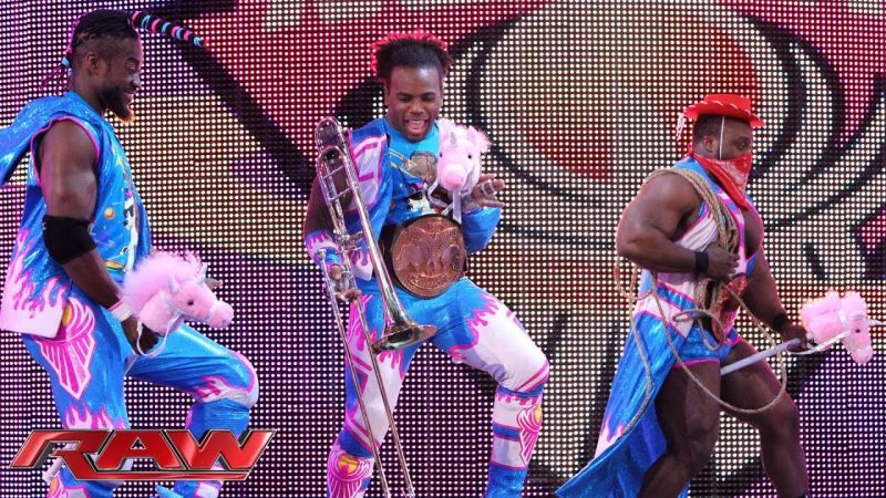 Kofi Kingston with the New Day.