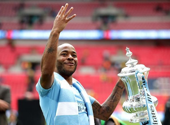 Raheem Sterling, Manchester City v Watford - FA Cup Final