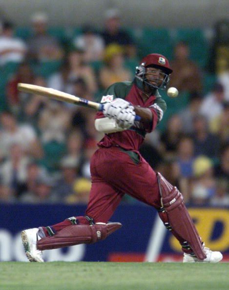 Superb century by Brian Lara knocked out the hitherto unbeaten Proteas.