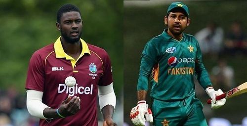 Jason Holder and Sarfaraz Ahmed