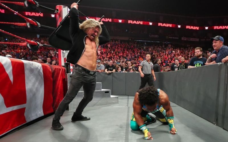 Dolph Ziggler sent a clear message to WWE Champion Kofi Kingston with a Steel Chair and Xavier Woods.