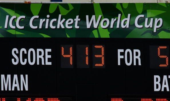 India recorded their highest World Cup score