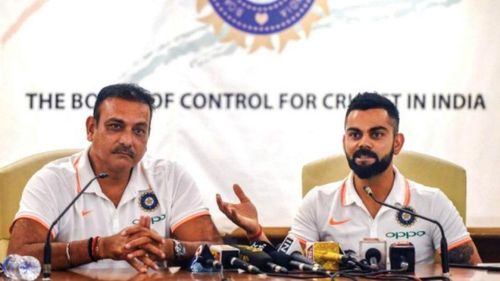 Ravi Shastri and Virat Kohli