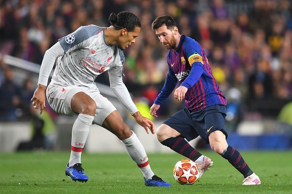 Virgil van Dijk and Lionel Messi