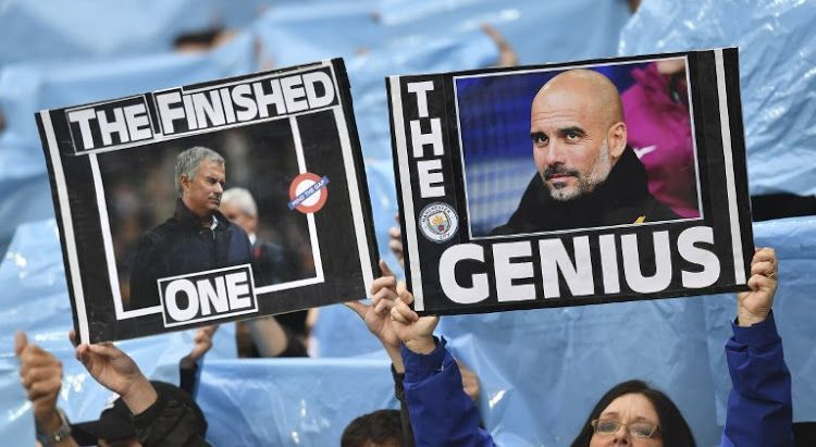 Pep Guardiola now has one more trophy than his Portuguese counterpart Mourinho