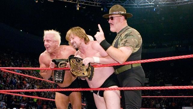 Ric Flair and Roddy Piper- This was Piper&#039;s last ever title win in WWE