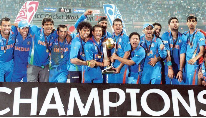 India emerged victorious in the 2011 Cricket World Cup.