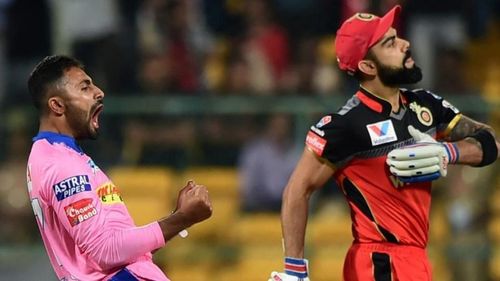 Shreyas Gopal's hattrick included Kohli as well ( Image Courtesy - BCCI/IPLT20.com)