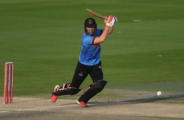 Laurie Evans in action in the Vitality Blast