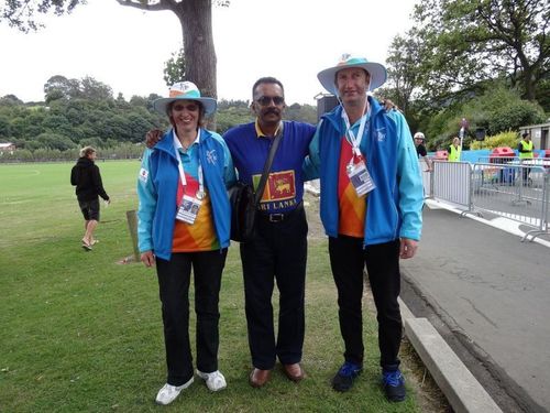 With hospitable individuals like the two on either side of me, the city of Dunedin staged memorable matches at the 2015 ICC Cricket World Cup, including the one between Afghanistan and Sri Lanka at the University Oval on 22 February 2015 â my best spectator experience across eleven countries. (Â© Ranjan Mellawa)