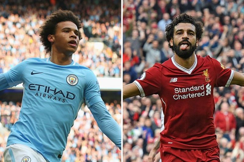 Lorey Sane and Mohamed Salah are among the fastest Premier League players.