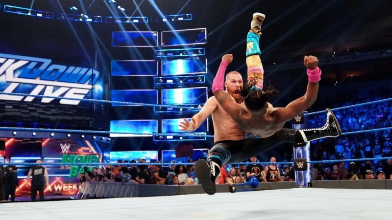 Kofi Kingston retained his WWE Title against Sami Zayn and AJ Styles in a Triple Threat match