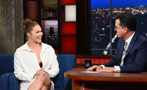 Ronda tells all to Stephen Colbert