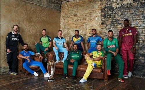 Captains of all the teams participating in World Cup 2019