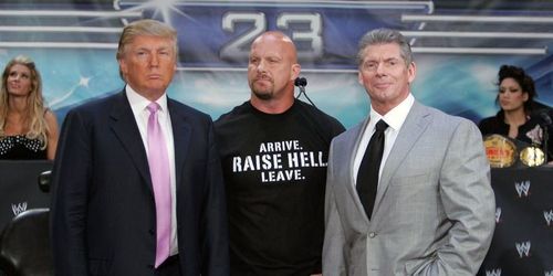 Trump with Austin and Vince