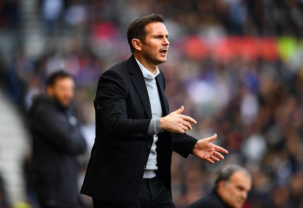 Lampard serves as the Derby County coach