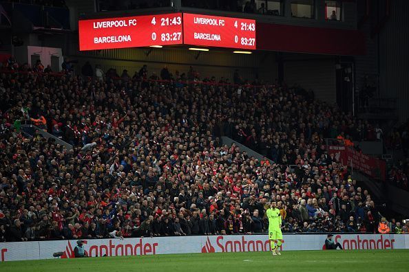 Lionel Messi endured a terrible night at Anfield
